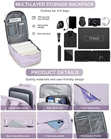 Jolof Store 40L Travel Backpack | Airline Approved Laptop Gym Bag