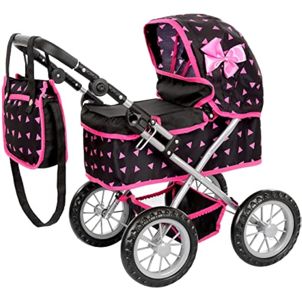 Kinderplay Doll Pram – Toy Stroller with Adjustable Handle (KP0261R)