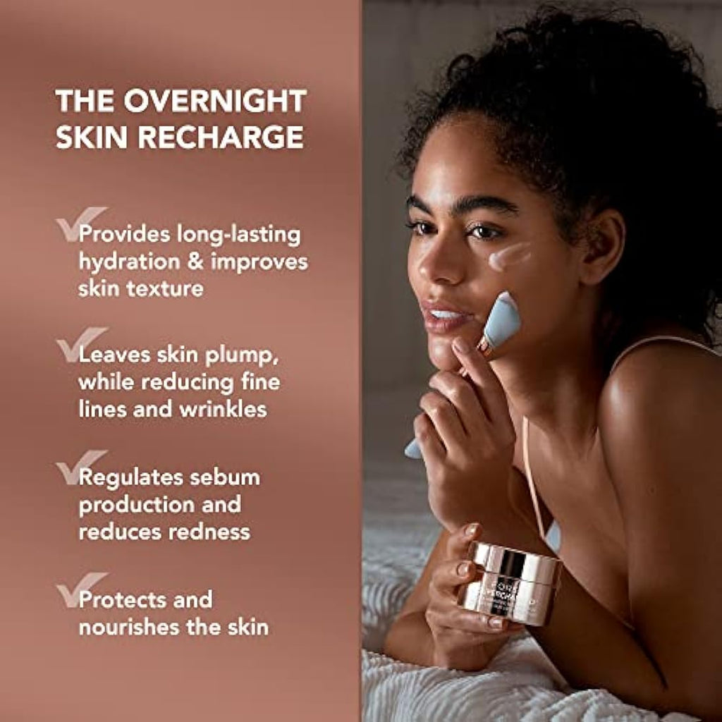FOREO SUPERCHARGED Overnight Mask – Rejuvenating Night Cream with HA, 75ml