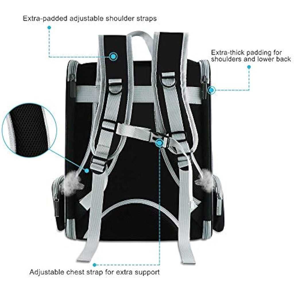 Jolof Store Pet Backpack Carrier – Breathable Foldable Travel Bag for 7.5kg