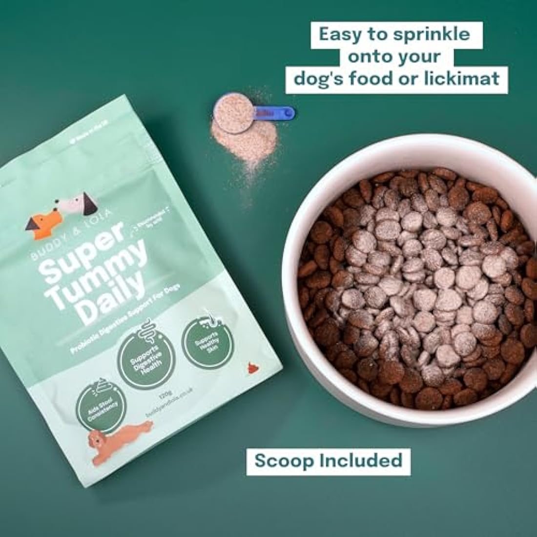 Buddy and Lola Dog Probiotics Powder | Soil Based Gut Health Supplement