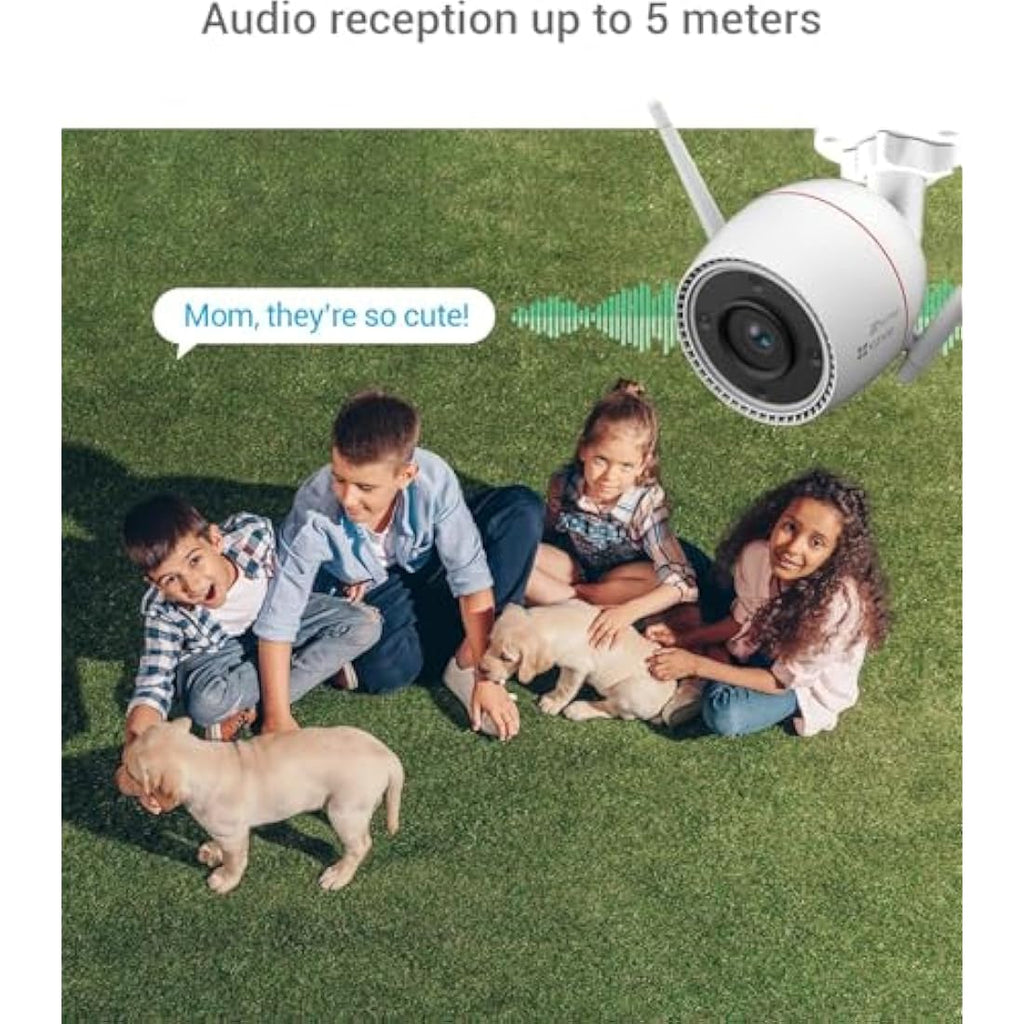 EZVIZ 2K Outdoor Security Camera – AI Human Detection & Color Night Vision