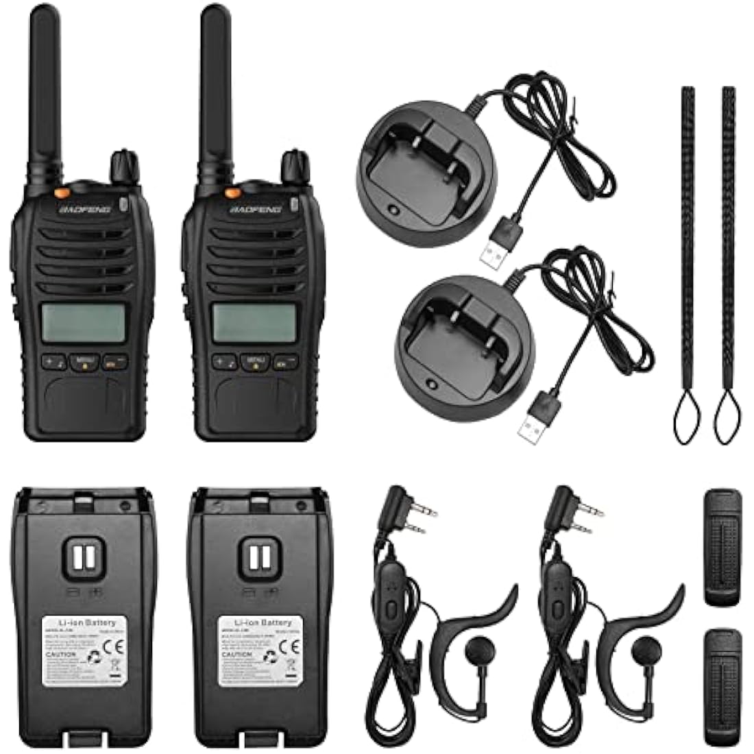 Baofeng BF-88ST Pro PMR446 Walkie Talkie – Long Range 2-Way Radio (2 Pack)