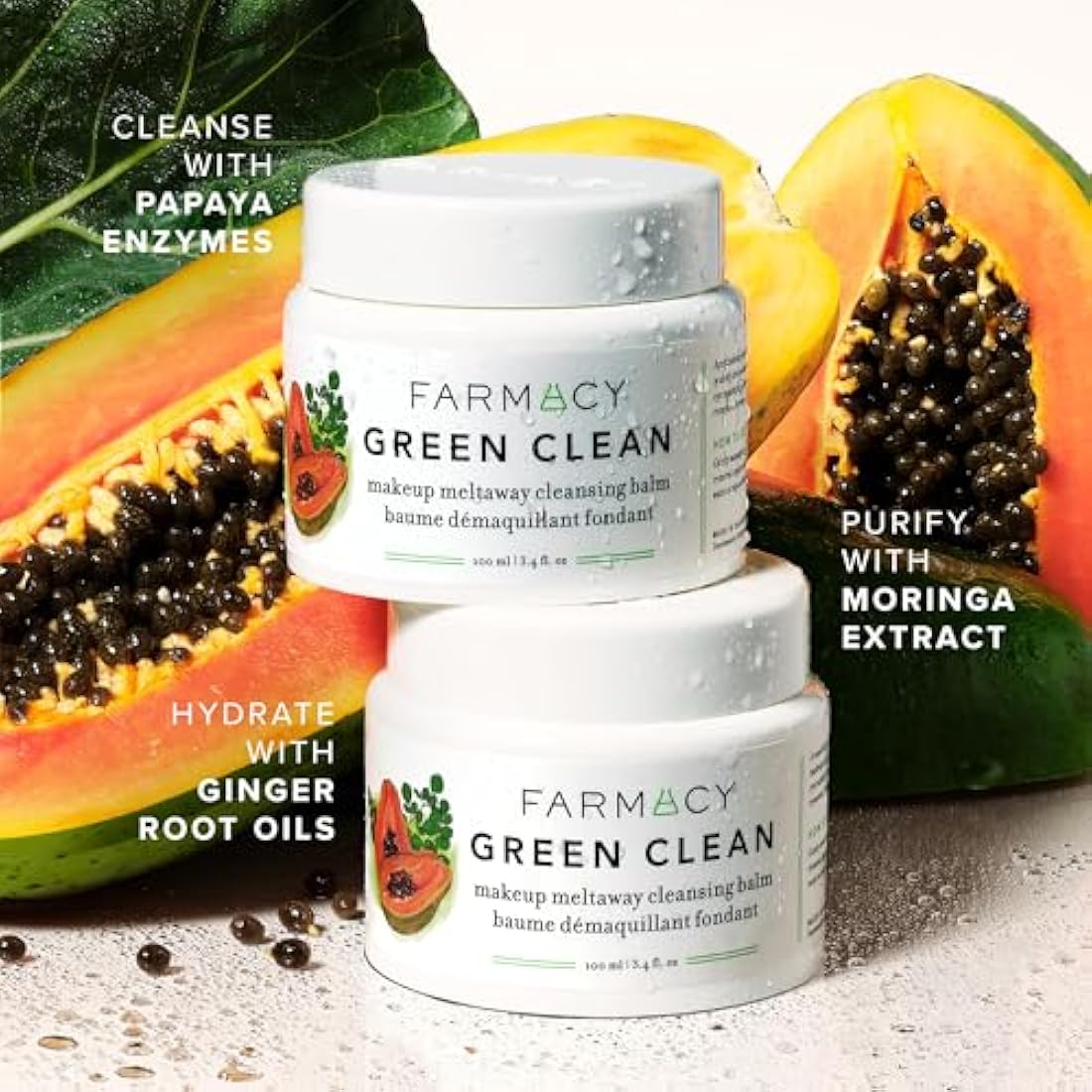 Farmacy Green Clean Makeup Remover & Cleansing Balm - Natural SPF Cleanser