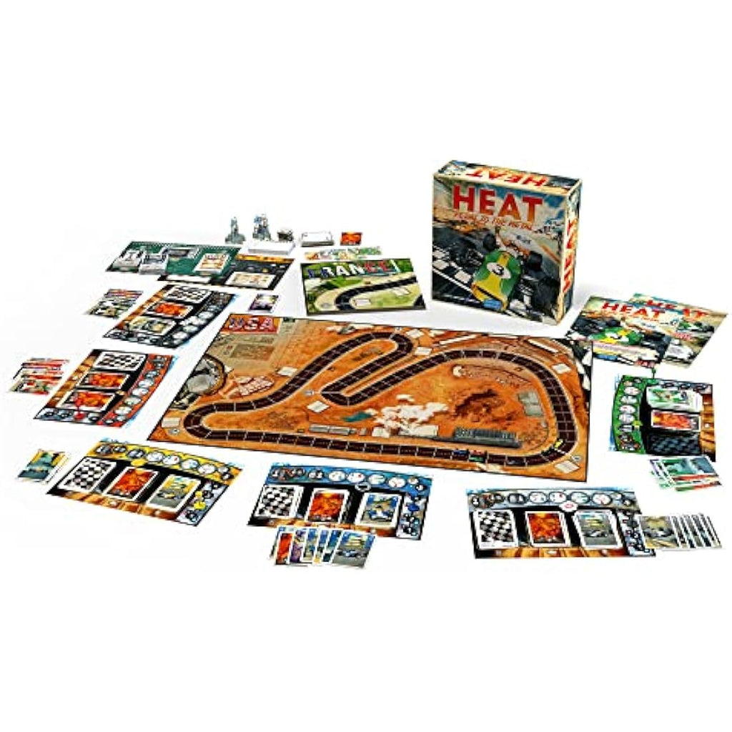 Days of Wonder Heat: Pedal to the Metal Racing Board Game - 1-6 Players