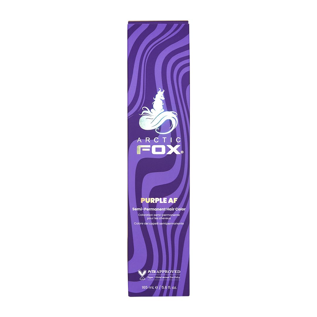 Arctic Fox Purple AF Semi Permanent Hair Dye - Vegan & Cruelty Free 165ml