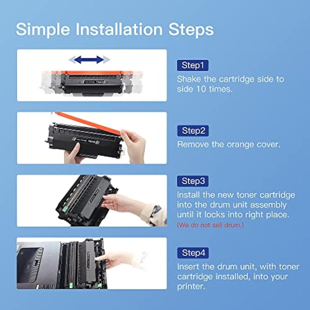 GPC Image TN2420 Compatible Toner Cartridges for Brother Printers | 2 Black