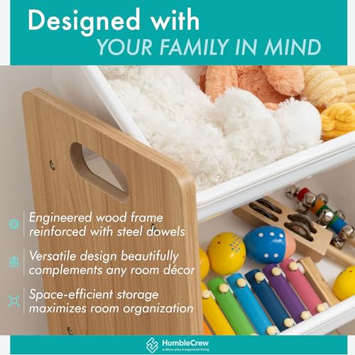 Humble Crew Journey Extra-Large Wooden Toy Organiser | 16 Bins | Natural