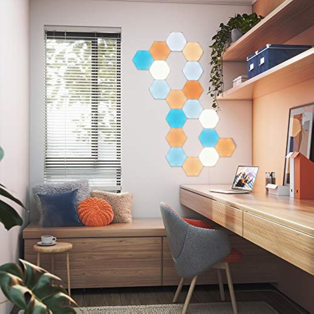 Nanoleaf Shapes Hexagon Starter Kit | 15 Modular LED Smart Light Panels