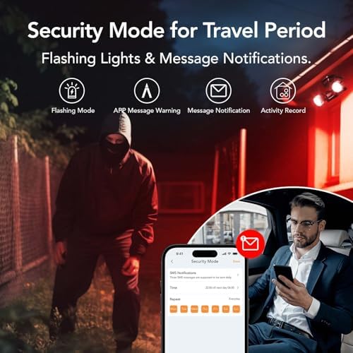 OREiN Smart WiFi Outdoor Flood Light – 12W LED Motion Sensor Security Light