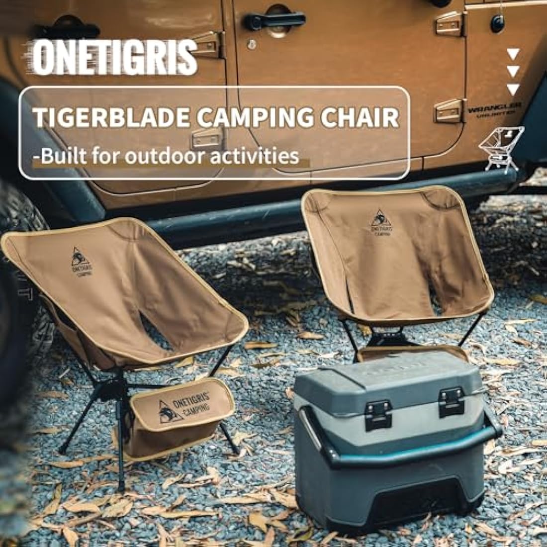 OneTigris Tigerblade Camping Chair – Lightweight 7075 Aluminum, 330lb Capacity