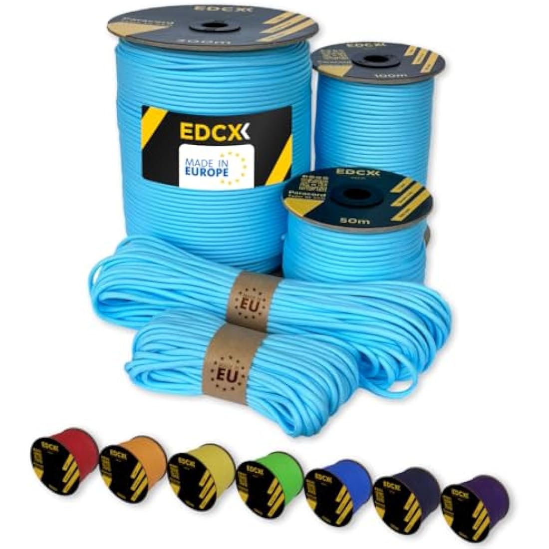 EDCX 550 Paracord Type III – 4mm Nylon Rope for DIY, Camping & Survival