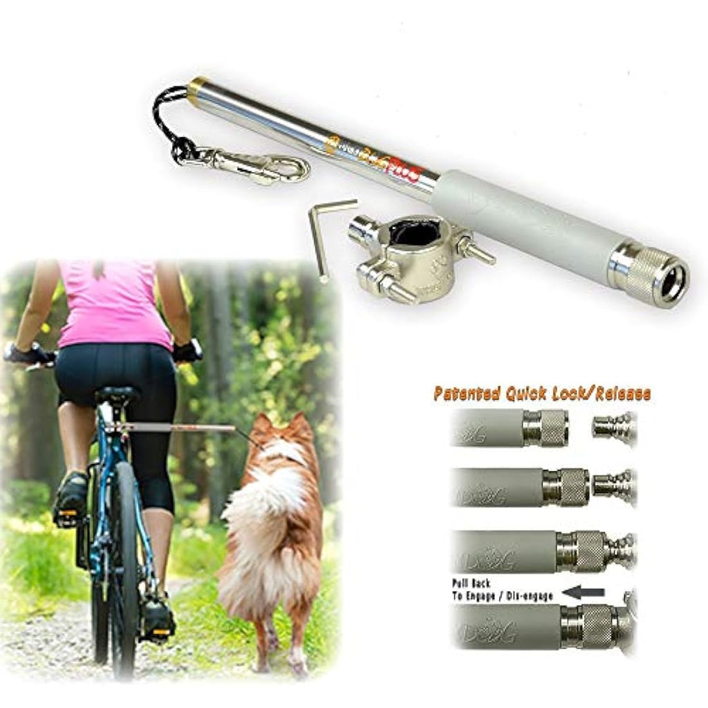 Walky Dog Plus Hands-Free Bike Leash – Stainless Steel & 550lb Paracord