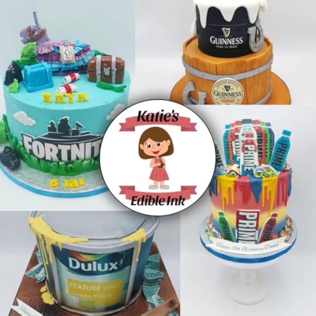 Katie's Edible Ink Cartridges for Canon TS705 – Refillable 5-Pack Set