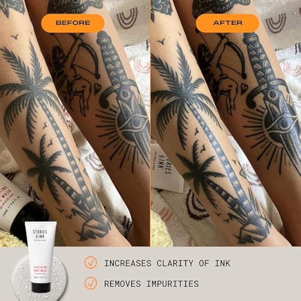 Stories & Ink Tattoo Care AM & PM Set | Vegan Moisturiser & Serum