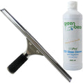 GBPro 35cm Window Squeegee & Eco Glass Cleaner Set | Stainless Steel