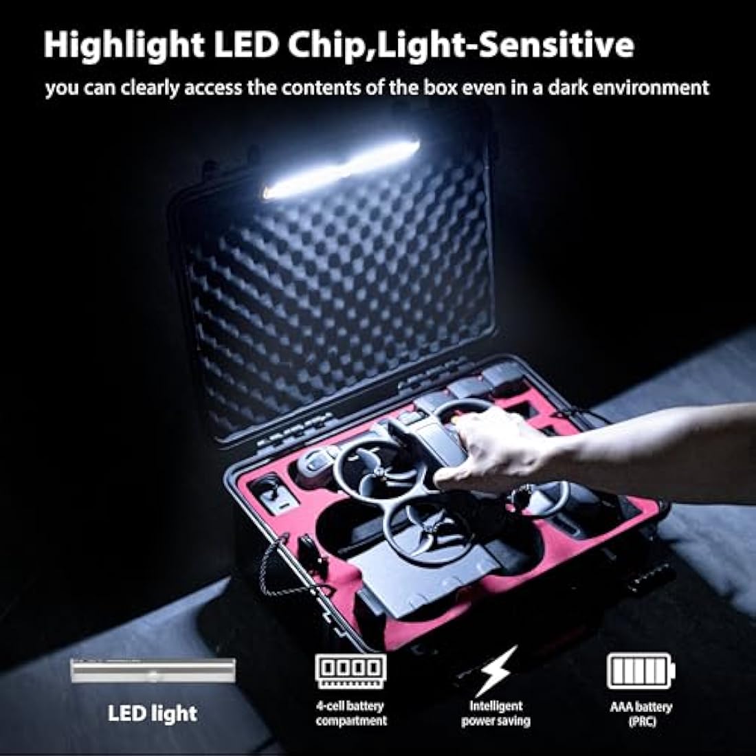 STARTRC DJI Avata 2 Waterproof Hard Case - Dual Layer Carrying Case