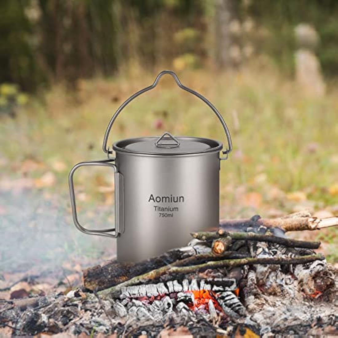 Jolof Store Ultralight 750ml Titanium Pot | Portable Camping Water Mug