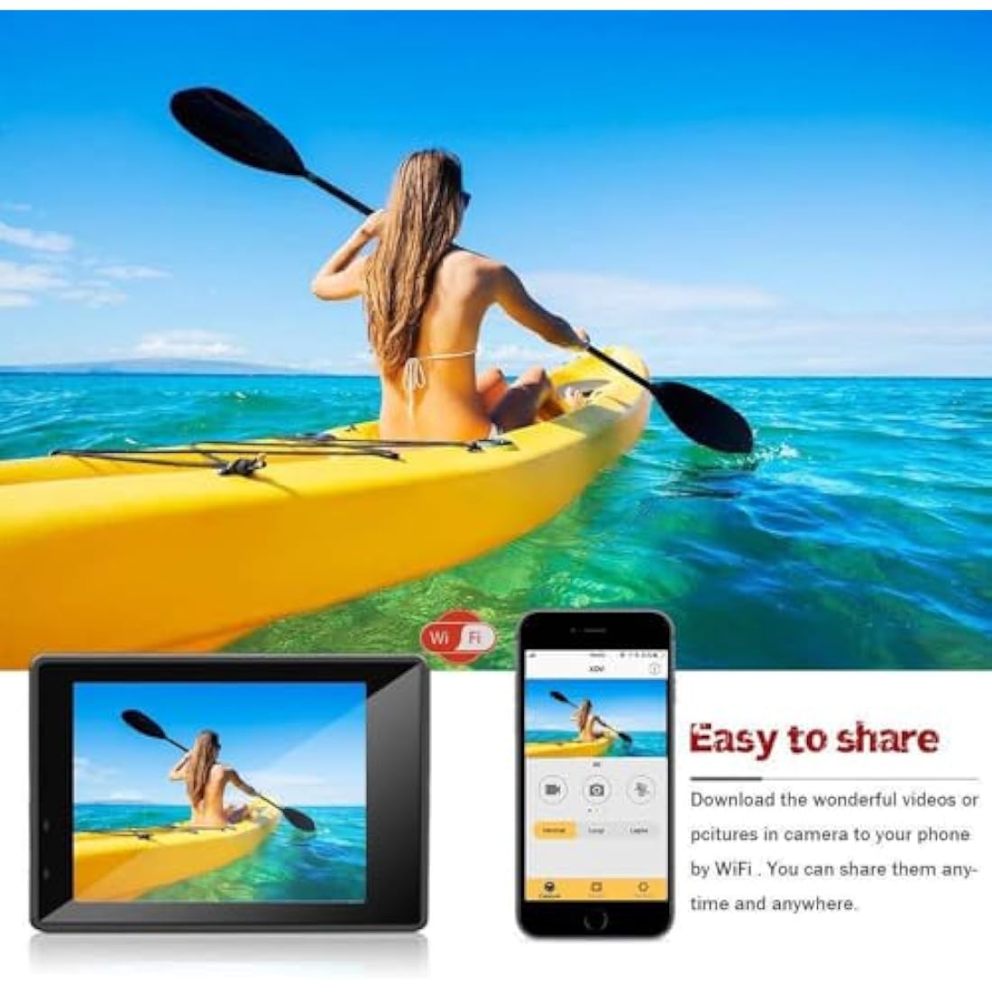 BSLVWG 4K Action Camera – 20MP Waterproof Sports Cam with Remote