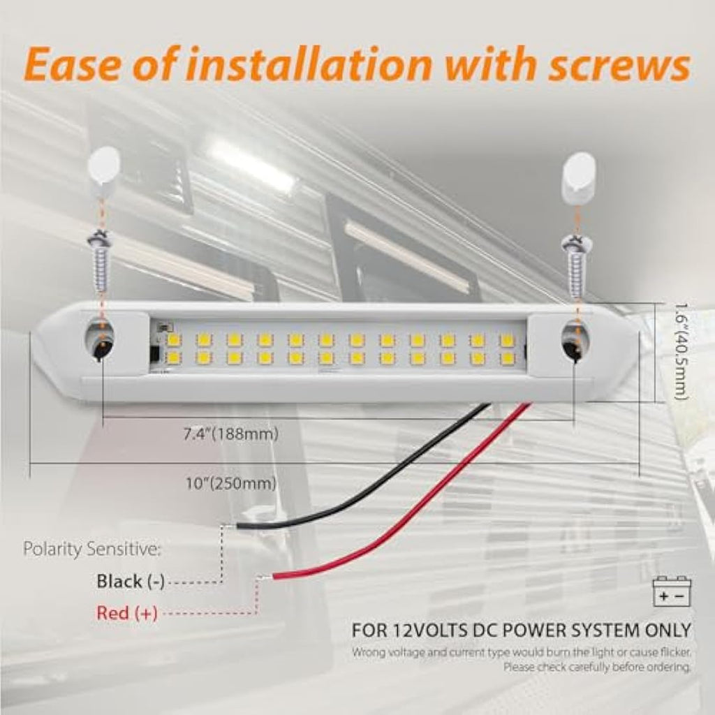 Dream Lighting 12V LED Caravan Awning Light | IP66 Waterproof Aluminum