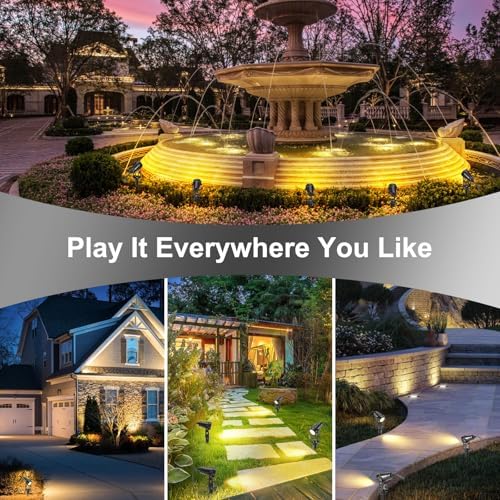 IRISECO 4-in-1 LED Garden Spotlights | 12V Low Voltage IP65 Waterproof