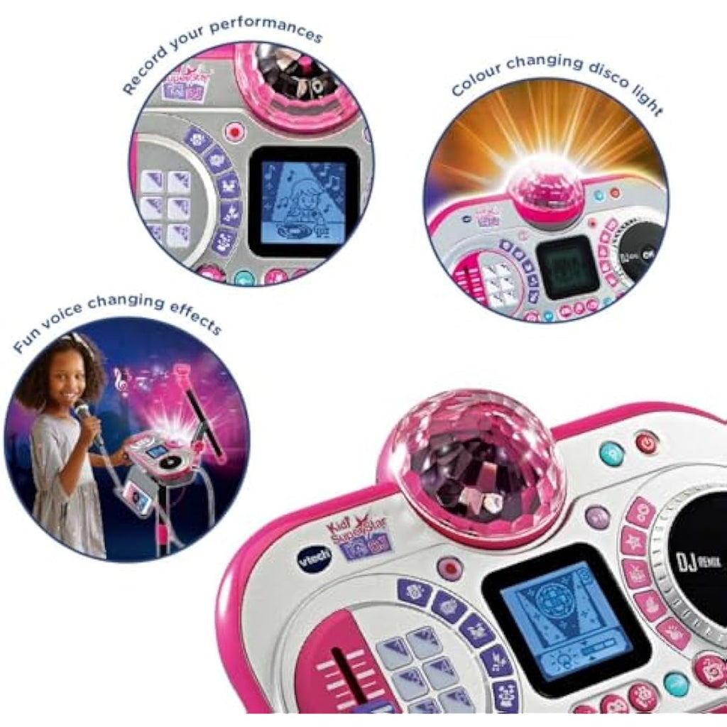 VTech Kidi Super Star DJ – Kids Karaoke Microphone with Disco Light