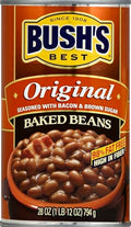 Bush's Baked Beans – Canned Navy Beans with Brown Sugar & Bacon, 28 oz