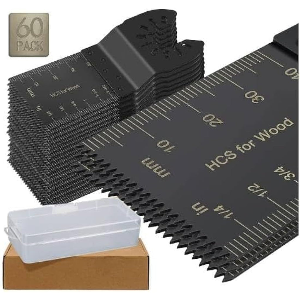 Jolof Store 60-Piece Universal Oscillating Wood Multi Tool Saw Blades