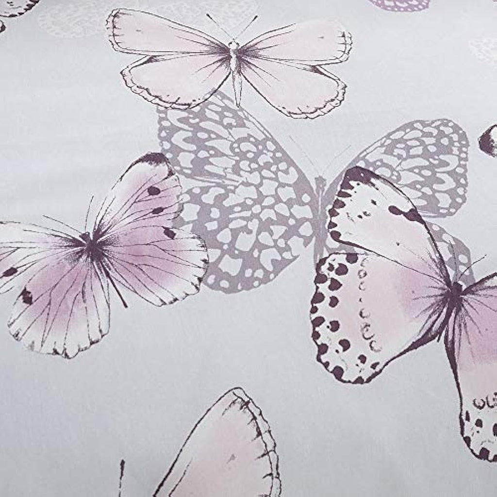 Catherine Lansfield Scatter Butterfly Double Duvet Set | Heather Cotton