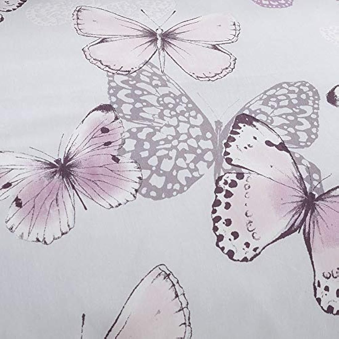 Catherine Lansfield Scatter Butterfly Double Duvet Set | Heather Cotton