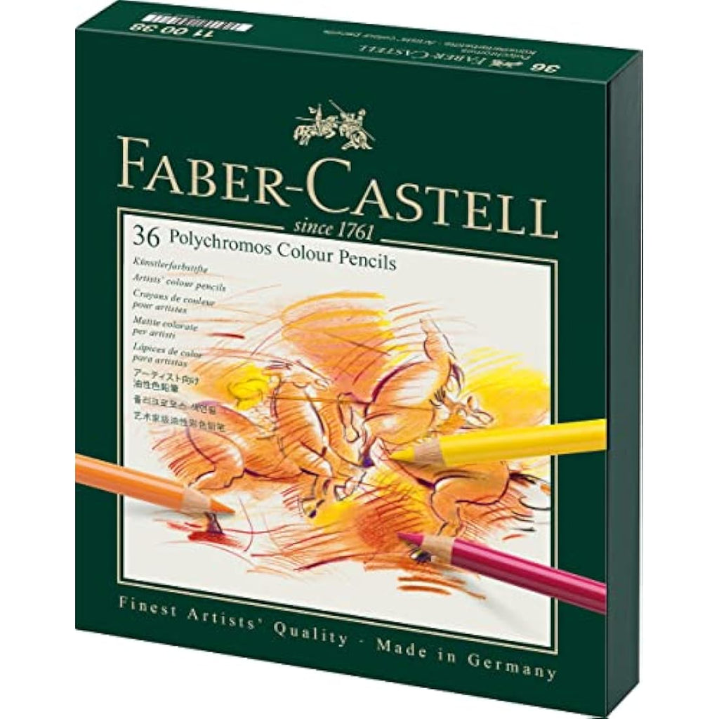 Faber-Castell Polychromos Colour Pencils | Gift Box of 36 | Lightfast