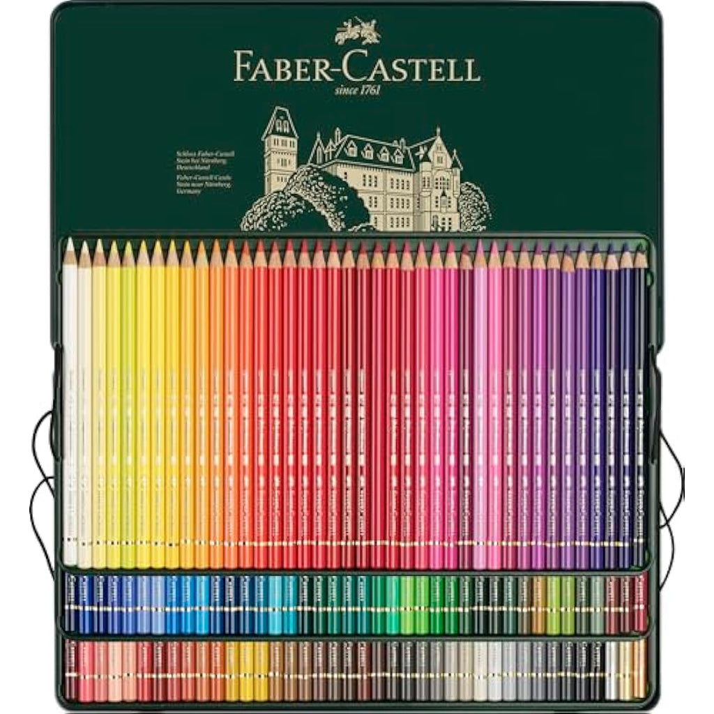 Faber-Castell Polychromos Colour Pencils | Tin of 120 | Professional Art