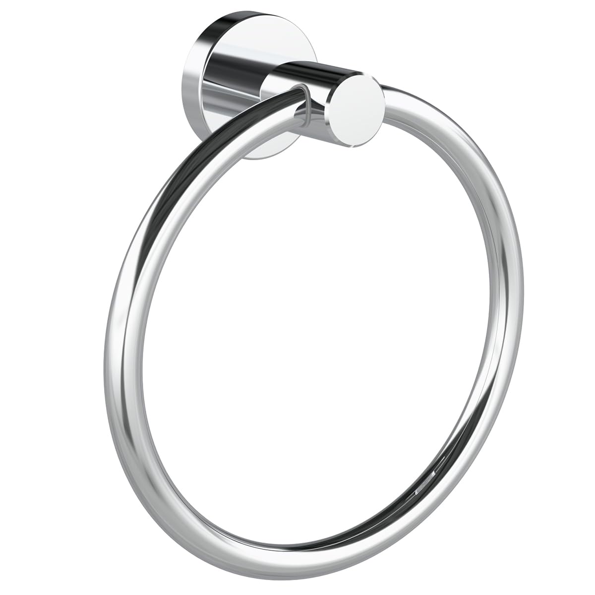 WZRUA Chrome Towel Ring - SUS304 Stainless Steel Wall Mounted Holder