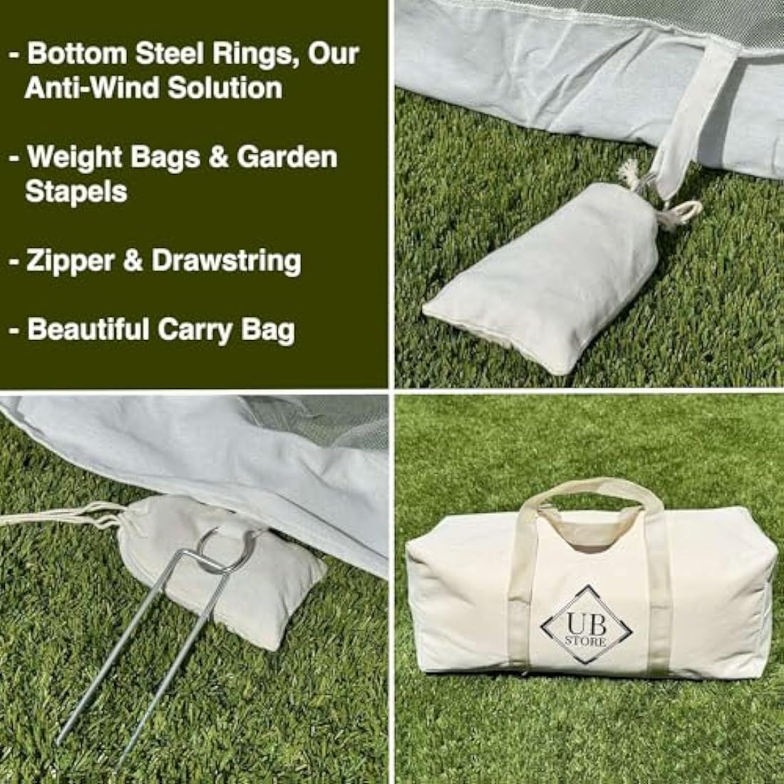 9.2 FT Umbrella Mosquito Net – Heavy Duty Patio Bug Screen