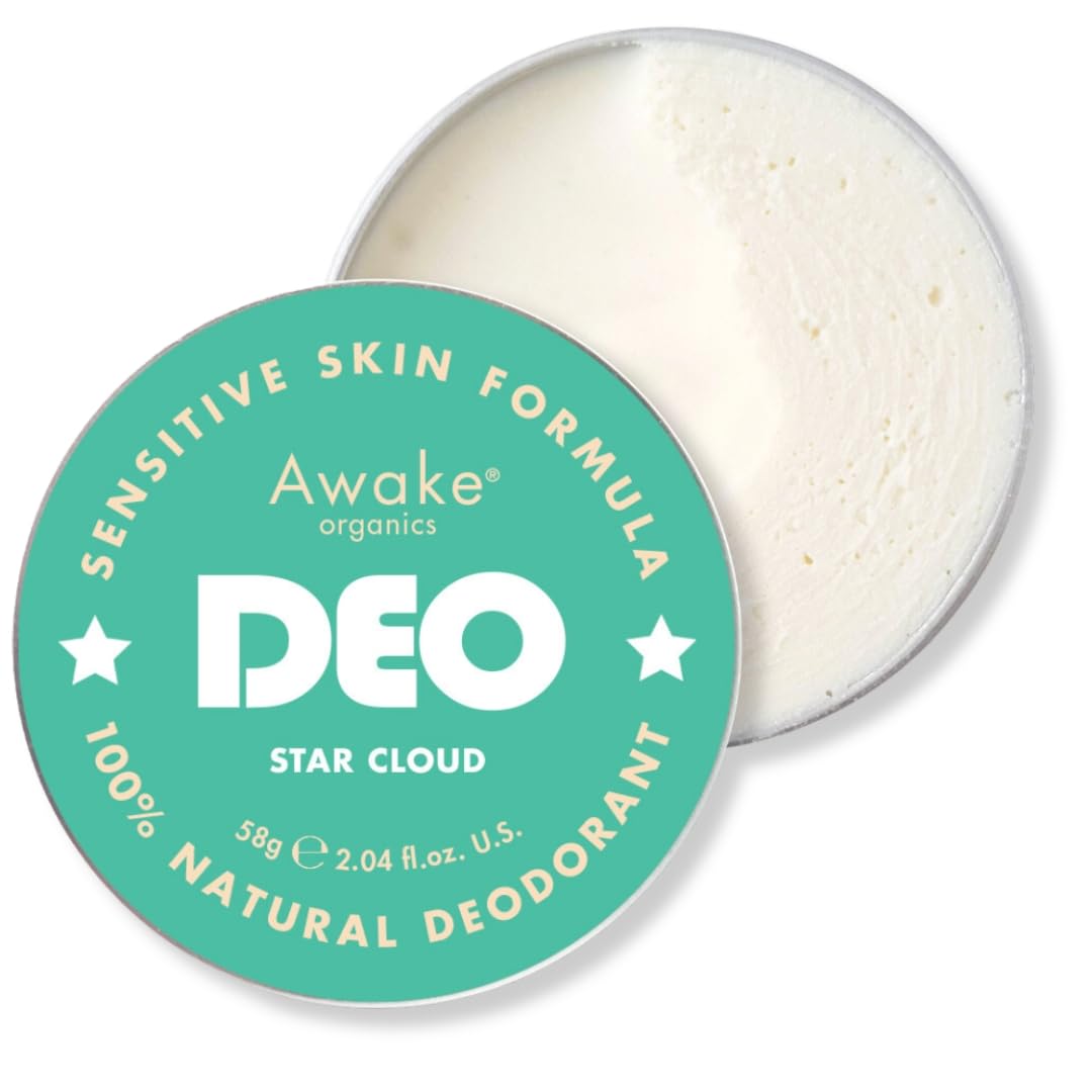 Awake Organics Star Cloud Natural Deodorant Balm for Sensitive Skin