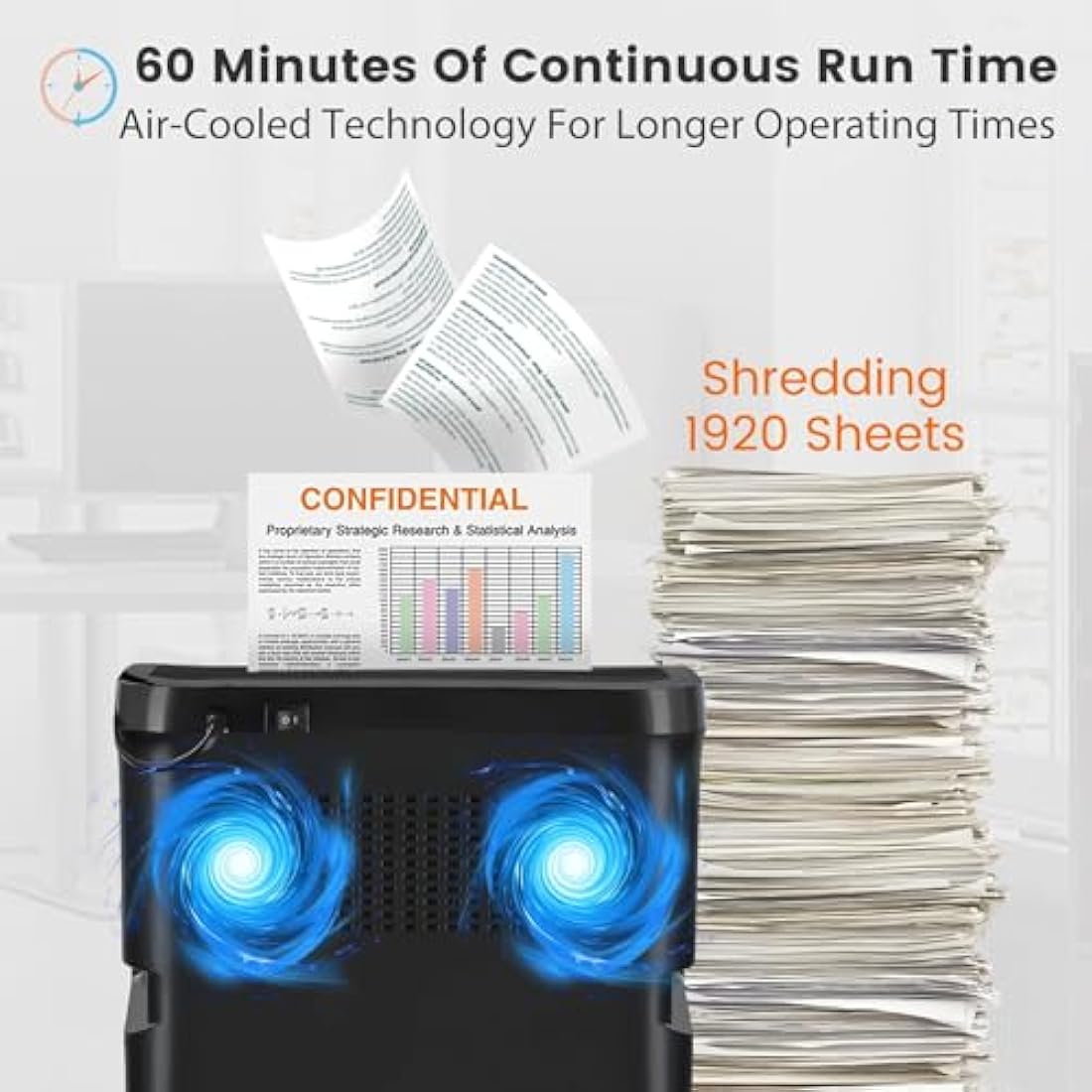 VidaTeco 18-Sheet Micro-Cut Paper Shredder | P-4 Security Heavy Duty
