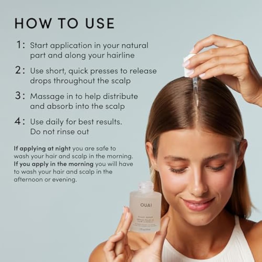 OUAI Scalp Serum – Thickening Hair Treatment with Peptides - 60ml