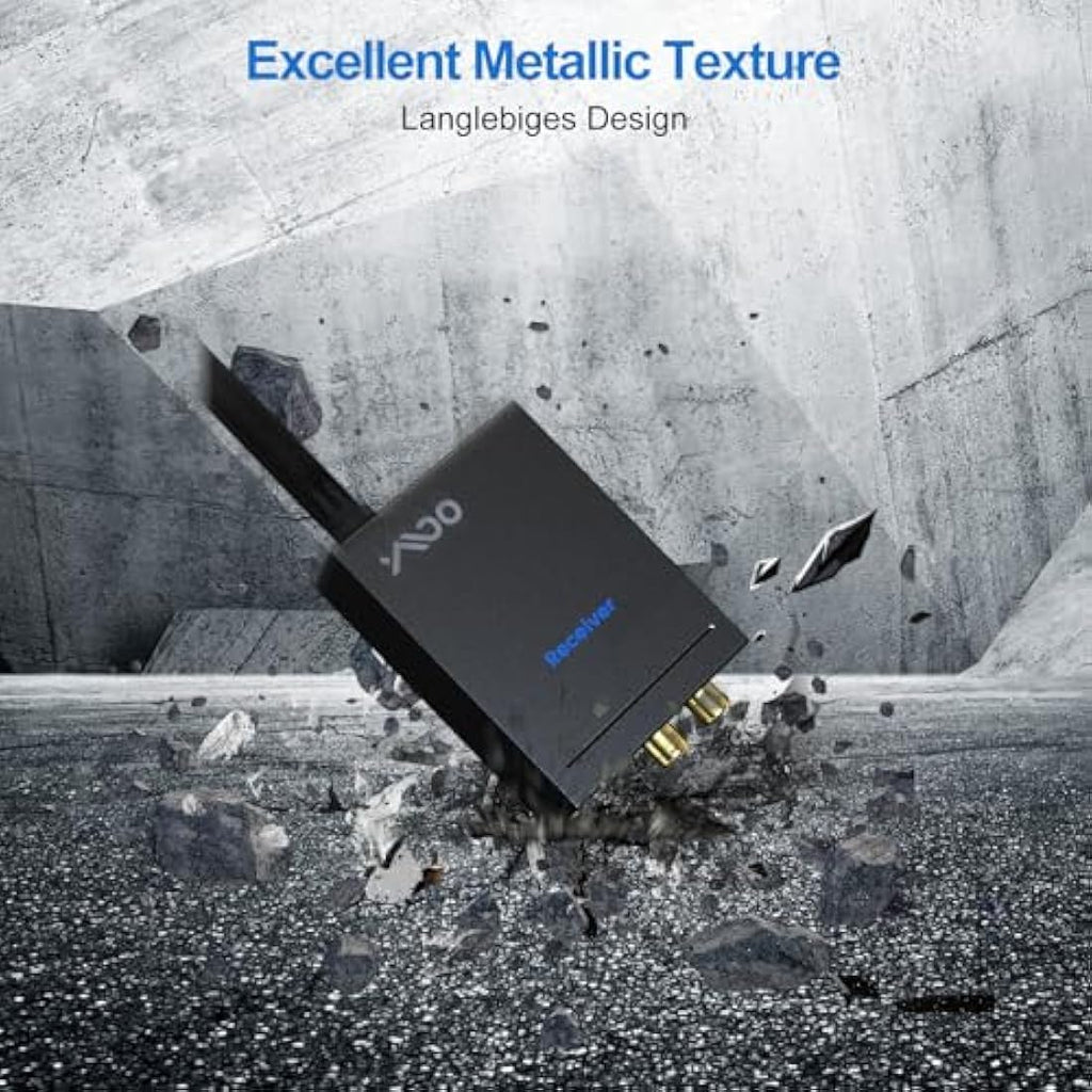YMOO Wireless Audio Transmitter Receiver | 100m Long Range HiFi 2.4GHz