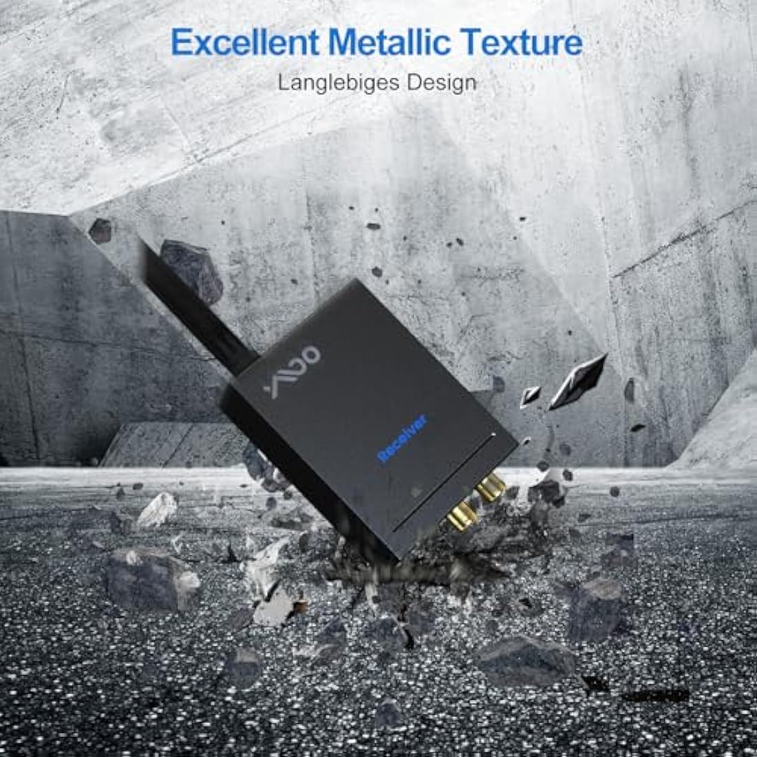 YMOO Wireless Audio Transmitter Receiver | 100m Long Range HiFi 2.4GHz