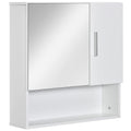kleankin Wall Mounted Bathroom Mirror Cabinet with Adjustable Shelf