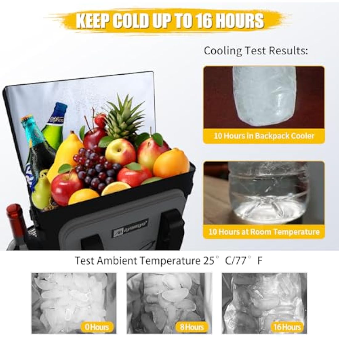 AYAMAYA Leakproof Cooler Backpack | 40-Can Insulated Waterproof Bag
