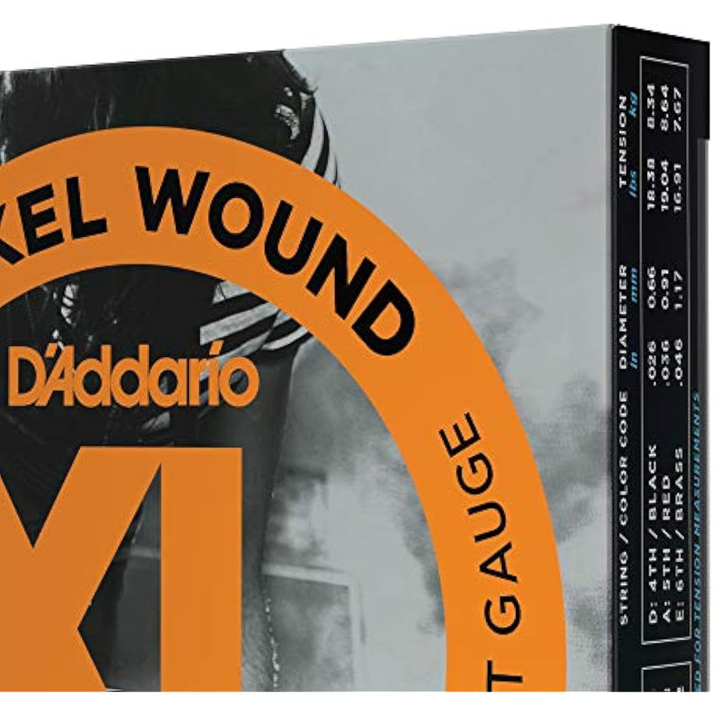 D'Addario XL Nickel Electric Guitar Strings | 10-46 Regular Light, 3-Pack