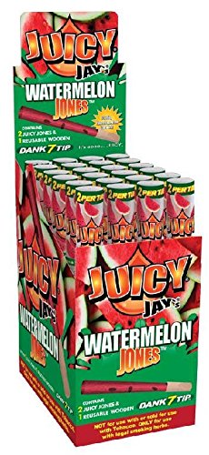 Juicy Jay's Watermelon Jones Rolling Papers – 24 Pack Display Box