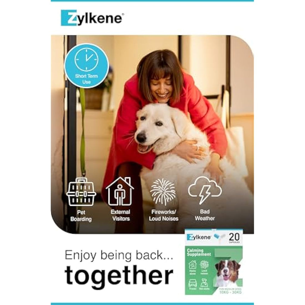 Zylkene Calming Supplement for Medium Dogs 225mg - 20 Capsules