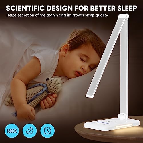 BIENSER LED Desk Lamp with 10W Wireless Charger and USB Port – 1200Lux