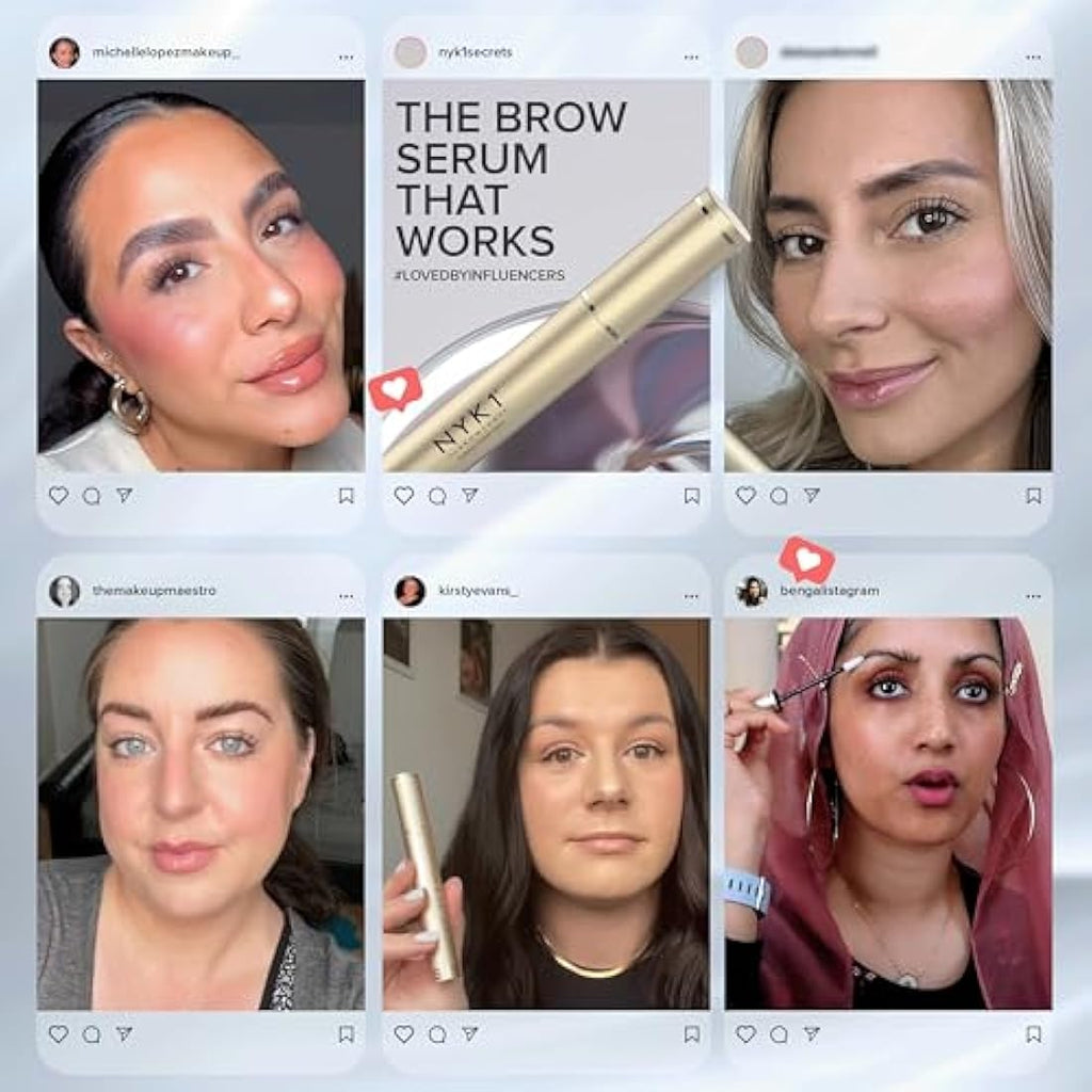 NYK1 BrowForce Eyebrow Growth Serum - 8ml XL for Thicker Fuller Brows