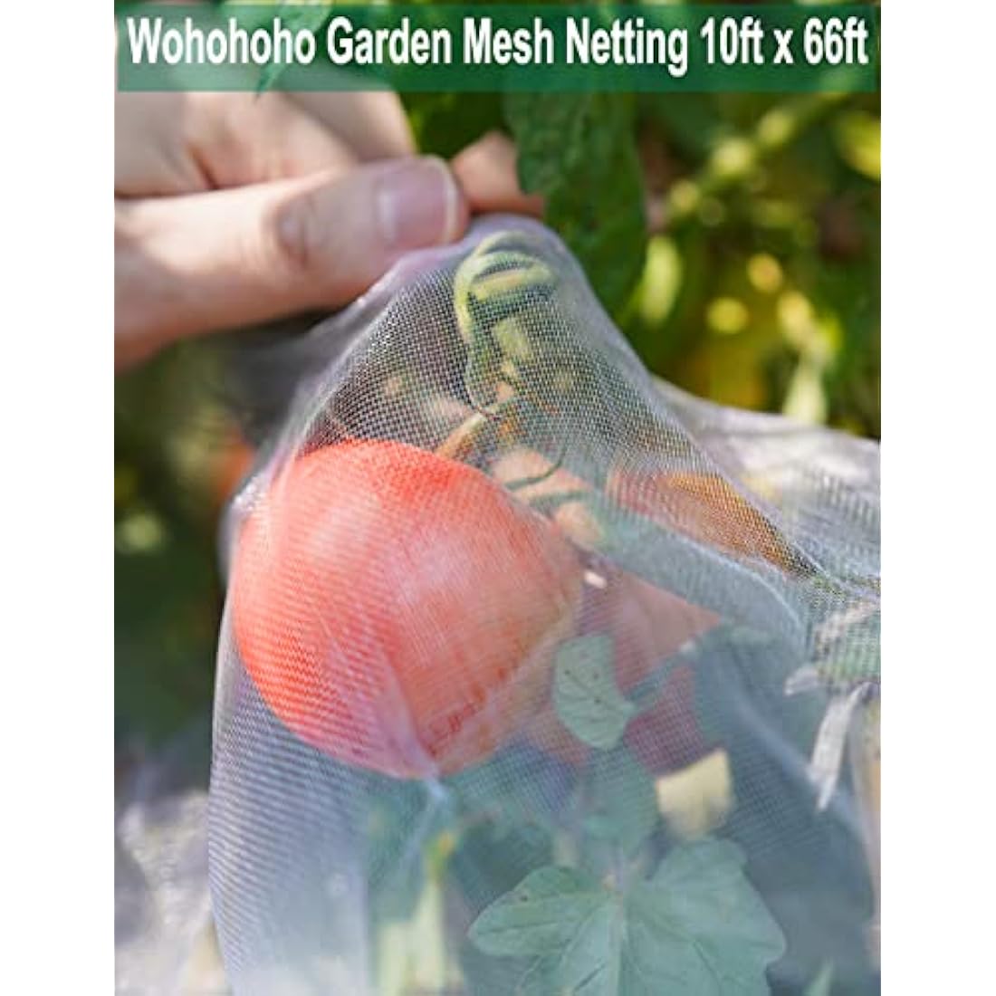 Wohohoho Garden Insect Mesh Netting – 10ft x 64ft Ultra Fine Pest Barrier