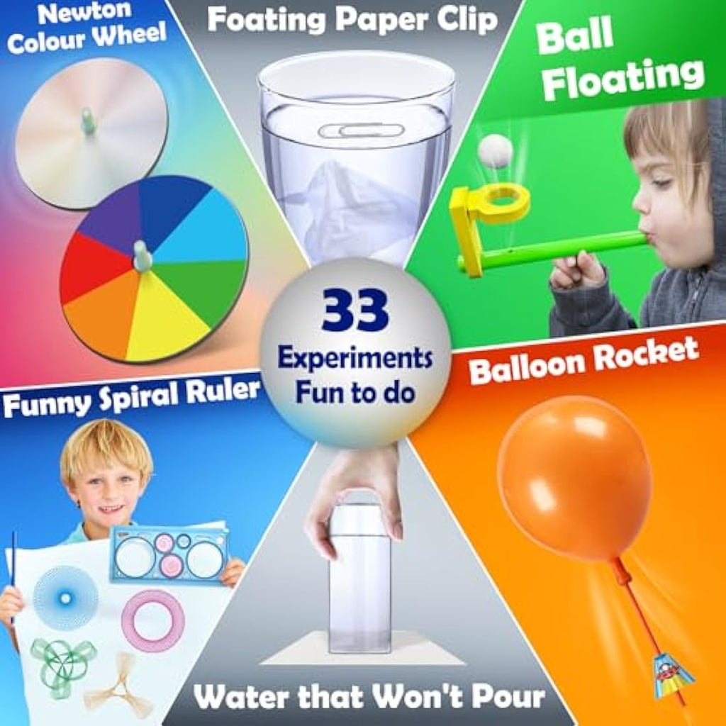 UNGLINGA 33 Experiments Science Kit – STEM Chemistry Set for Kids