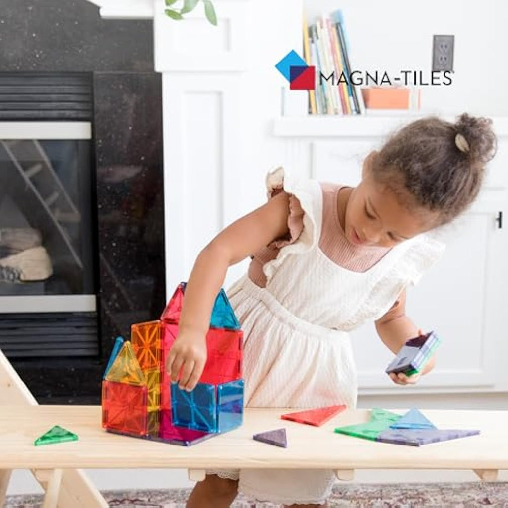 MAGNA-TILES Classic 32-Piece Magnetic Building Blocks – STEM Toy Set