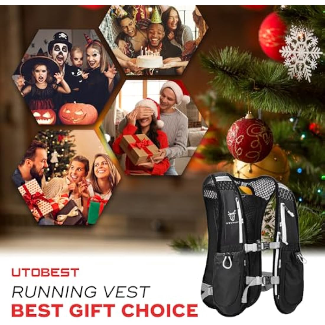 UTOBEST 5L Lightweight Running Vest | Ultralight Hydration Backpack